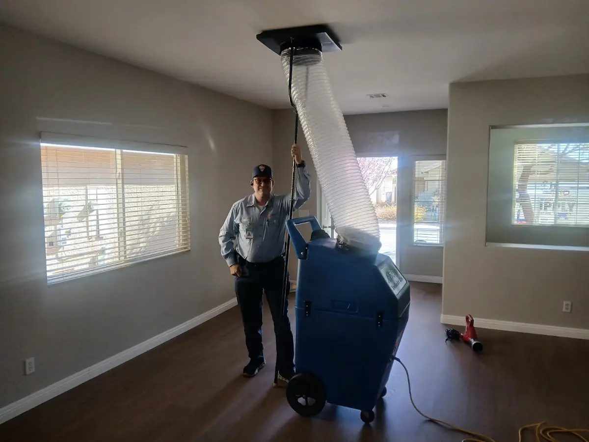 Professional Dryer Vent Cleaning work inside a Lathrop home